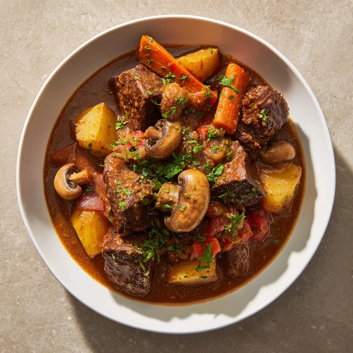 Earthy Beef Stew Bread