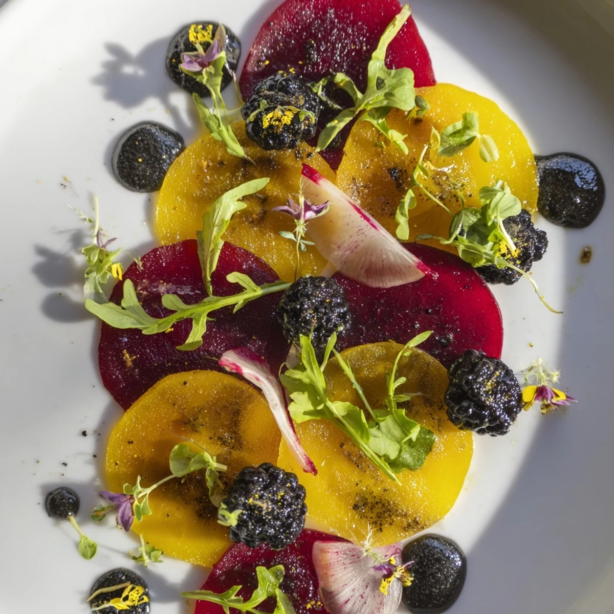 Shadow Play Beets Arugula