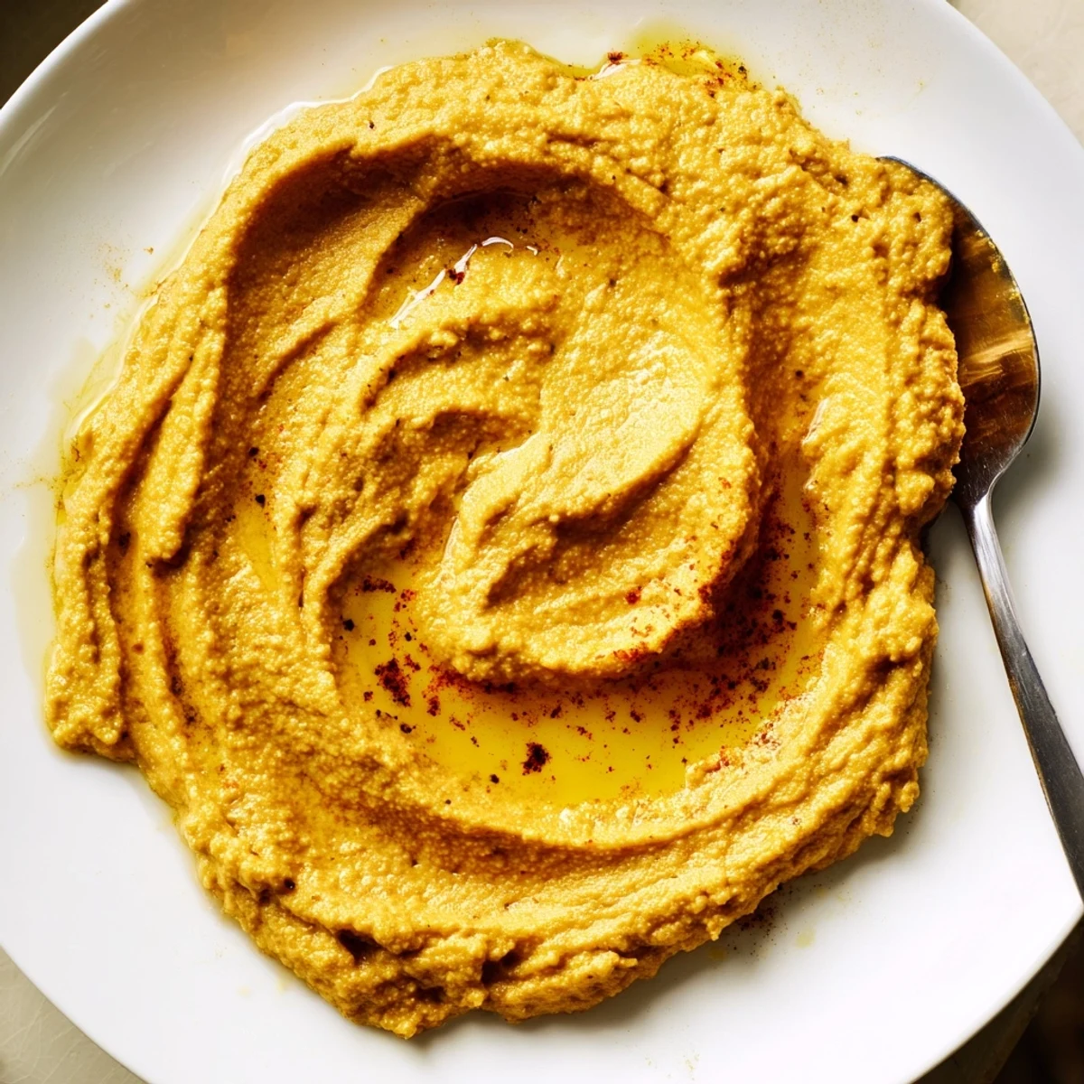 Spicy Chickpea Curry Paste spread on warm naan bread with fresh vegetable sticks, offering a vegan and gluten-free snack.