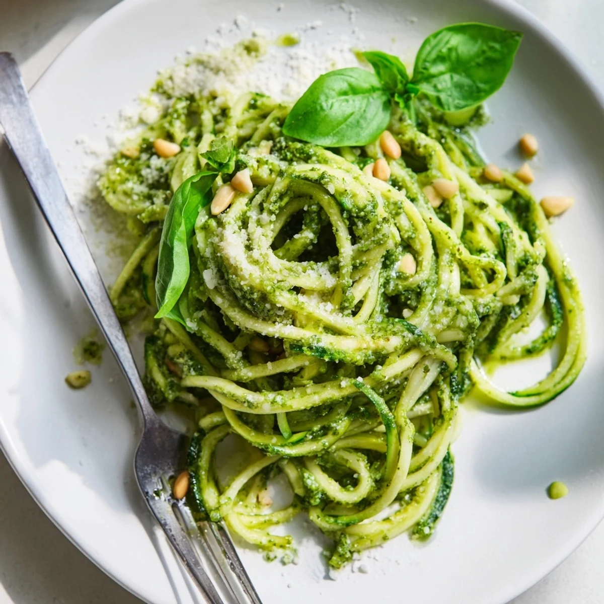 Zucchini Noodles With Pesto