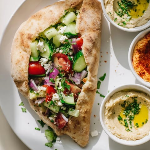 Mini Pita Pockets Hummus