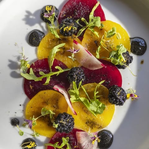 Shadow Play Beets Arugula