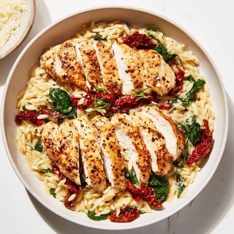 Creamy Chicken Orzo Dish
