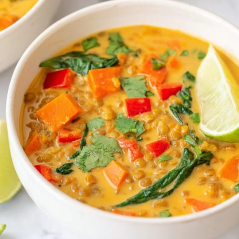Lentil Red Curry Soup