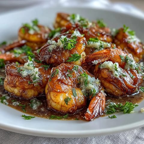 Golden pan-seared scallops in a bright lemon butter sauce, garnished with fresh parsley and lemon wedges.
