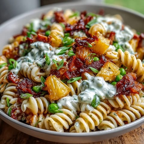 Hawaiian Pasta Salad Ham