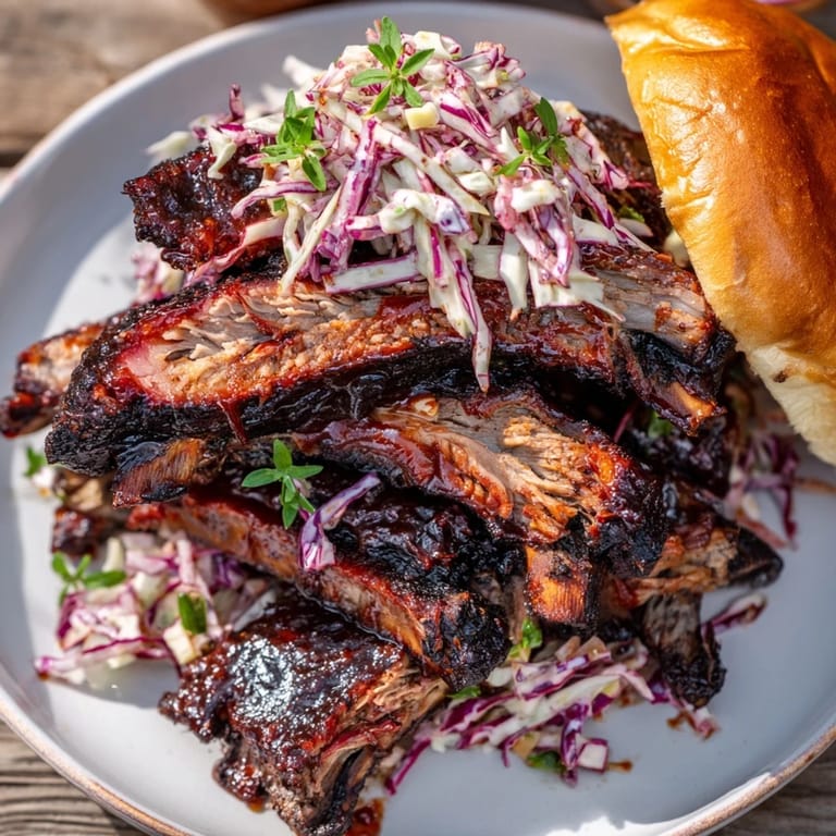 Smoky char marks accent the fire-kissed BBQ Pulled Pork Sandwiches, a delicious and tender BBQ meal.