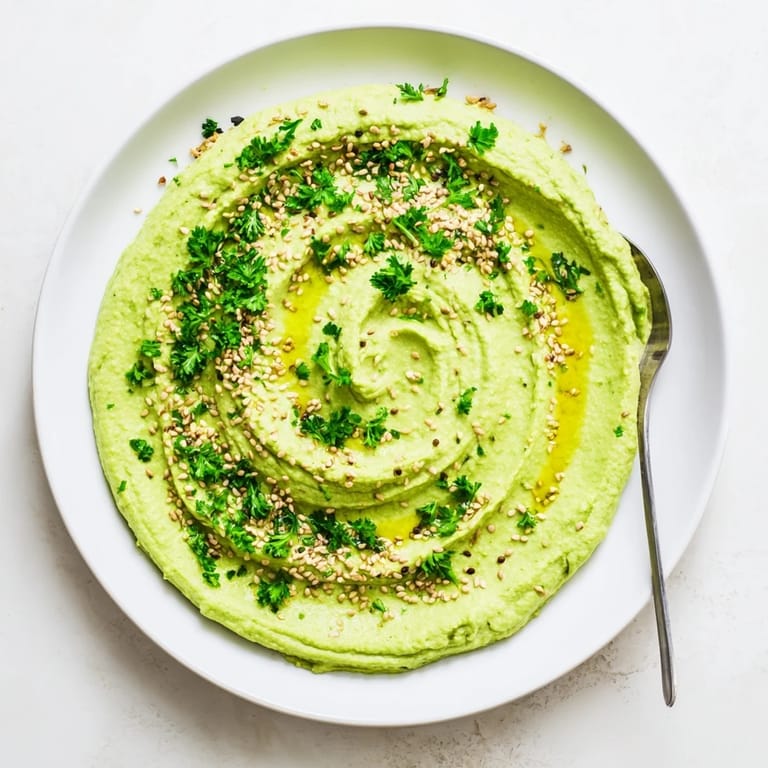 Creamy homemade Edamame Hummus spread on crisp pita chips, alongside colorful raw vegetables like carrots and cucumbers for a healthy snack.