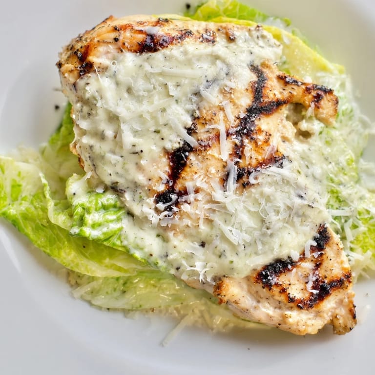 Savory grilled chicken sandwich loaded with Caesar flavors, perfect for quick weeknight dinners.