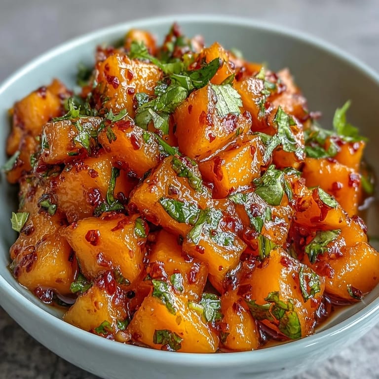 Homemade mango habanero salsa featuring ripe mango chunks, minced habanero, and fresh cilantro.