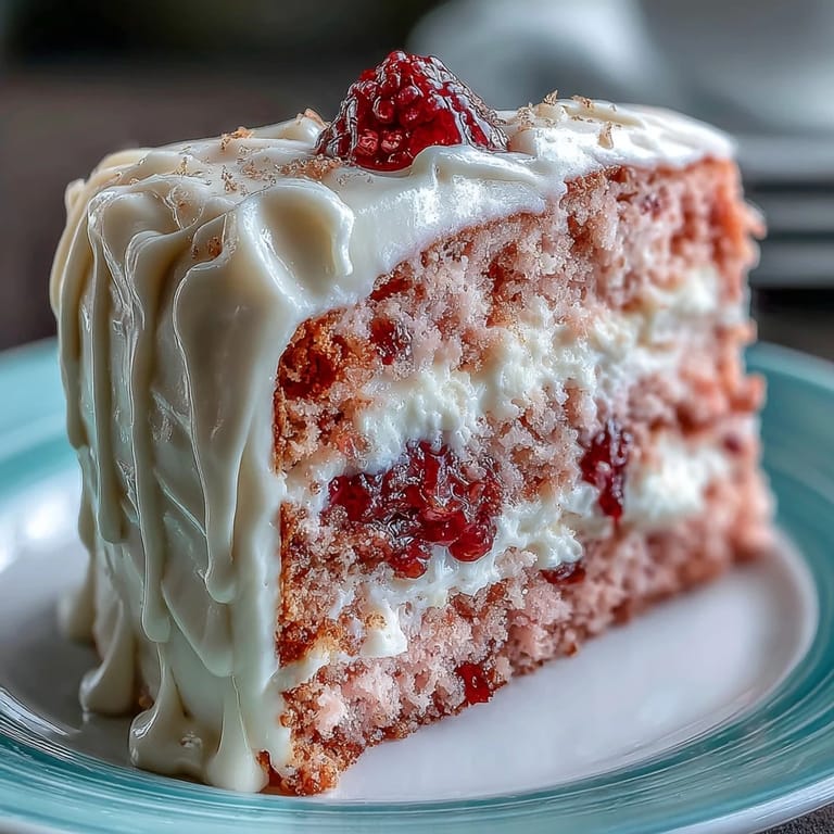 Delicate rosé velvet cake, frosted smooth with a stylish edible gold accent.